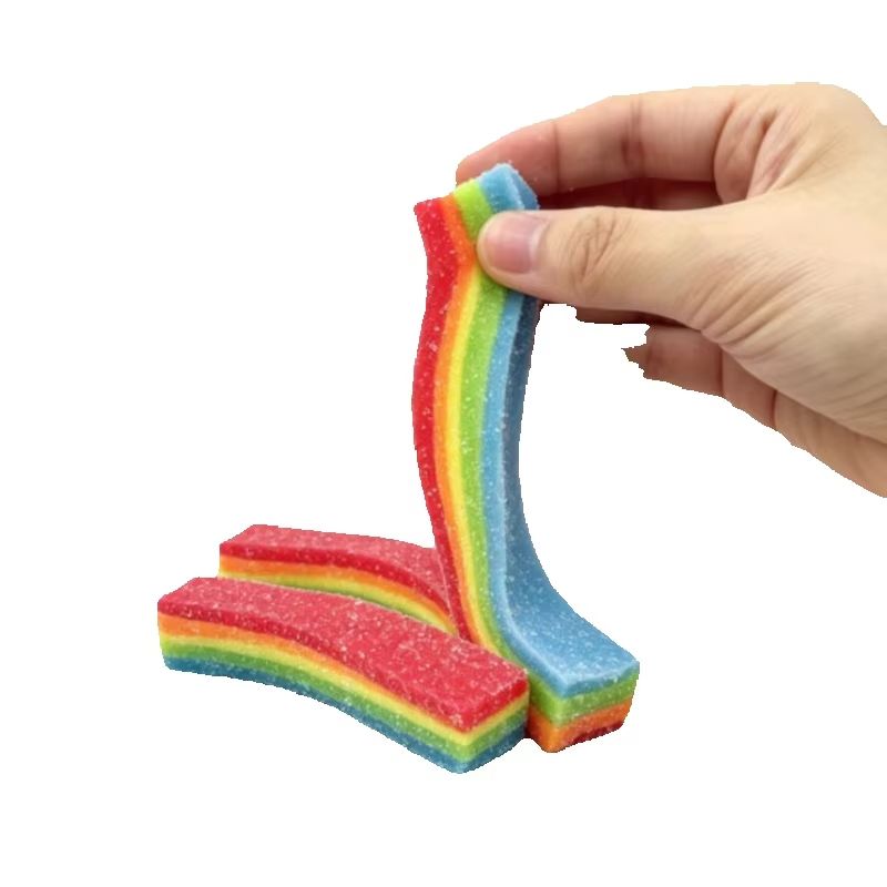Candy Sour Strip - Squishy Rainbow Strip Stress Ball Squeeze