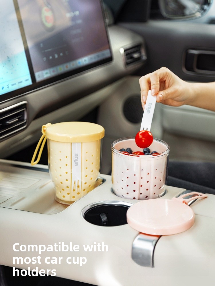 Portable Fruit Cup with Fork f - Food Snacks Online review and price